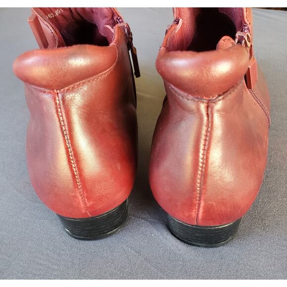 Trotters Ankle Boots brown/rust size 8.5 comfort boots booties leather NEW - Picture 3 of 7